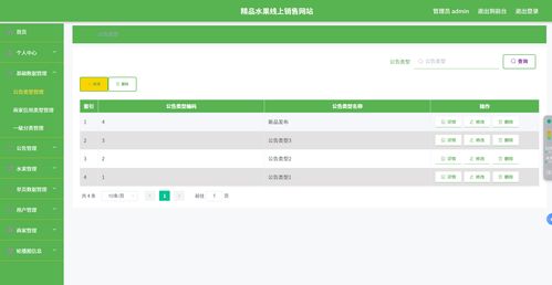 基于springboot vue實現的精品水果線上銷售系統